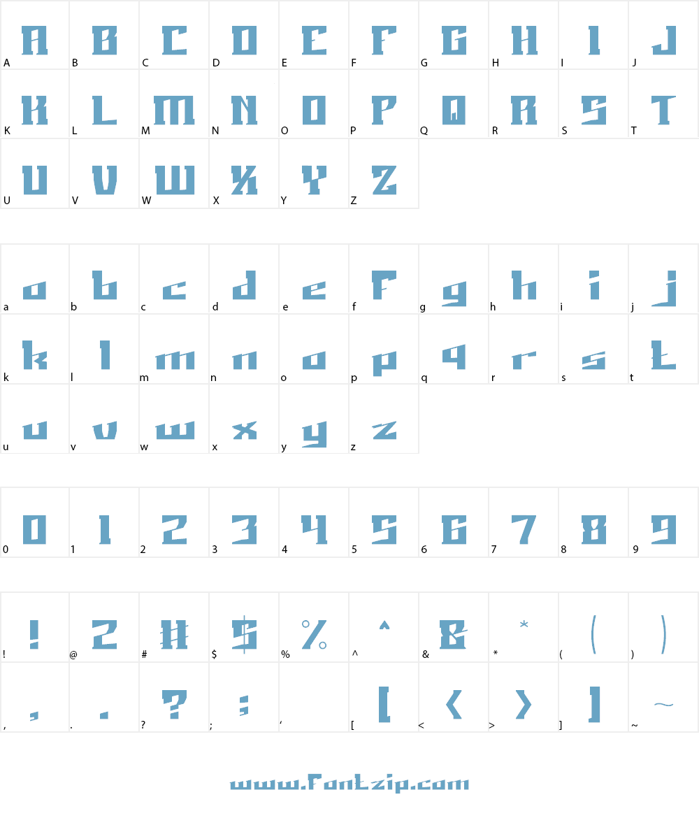 Just Do Right Font Character